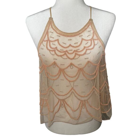 Y2k kimchi blue beaded top sz s - Picture 1 of 5
